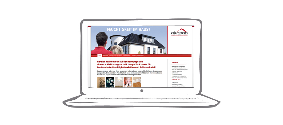 Webdesign Website akosan | Heydenbluth Design Werbung aus Barsinghausen