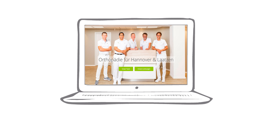 Website Orthocentrum-Laatzen Webdesign | Heydenbluth Design Werbung aus Barsinghausen