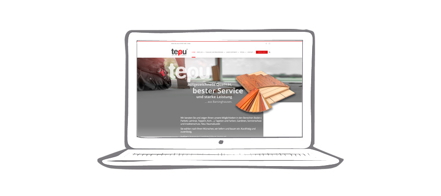Webdesign Website tepu | Heydenbluth Design Werbung aus Barsinghausen