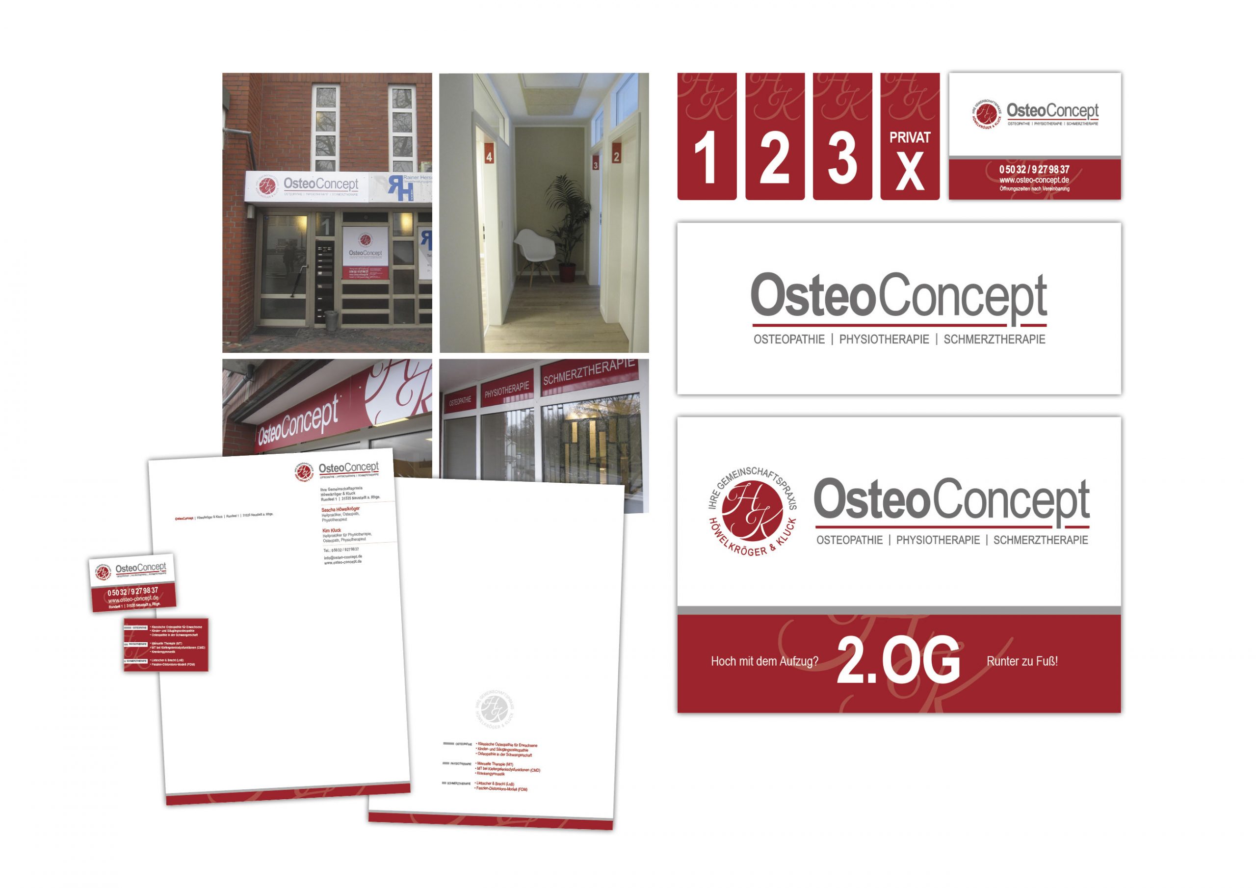 Geschäftsausstattung OsteoConcept | Heydenbluth Design Werbung aus Barsinghausen